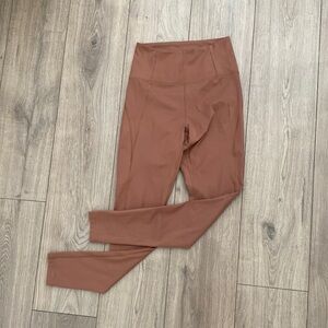 Girlfriend Collective High Rise Leggings Full Length Tan size Small